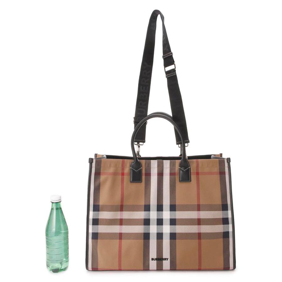 BURBERRY（バーバリー） トートバッグ CHECK COTTON CANVAS TOTE