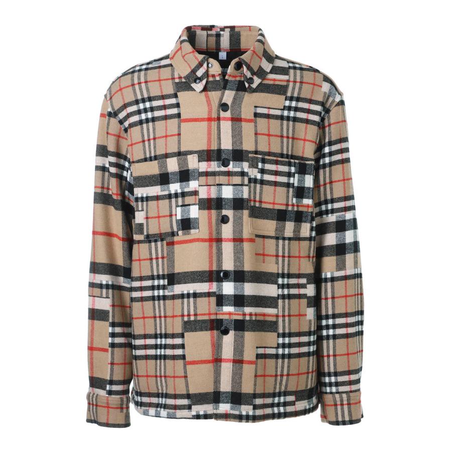 バーバリー BURBERRY カジュアルシャツ ベージュ メンズ 8044216-archivebeige-ip-chk :8044216-beige:モダンブルーYahoo!店 - 通販 - Yahoo!ショッピング
