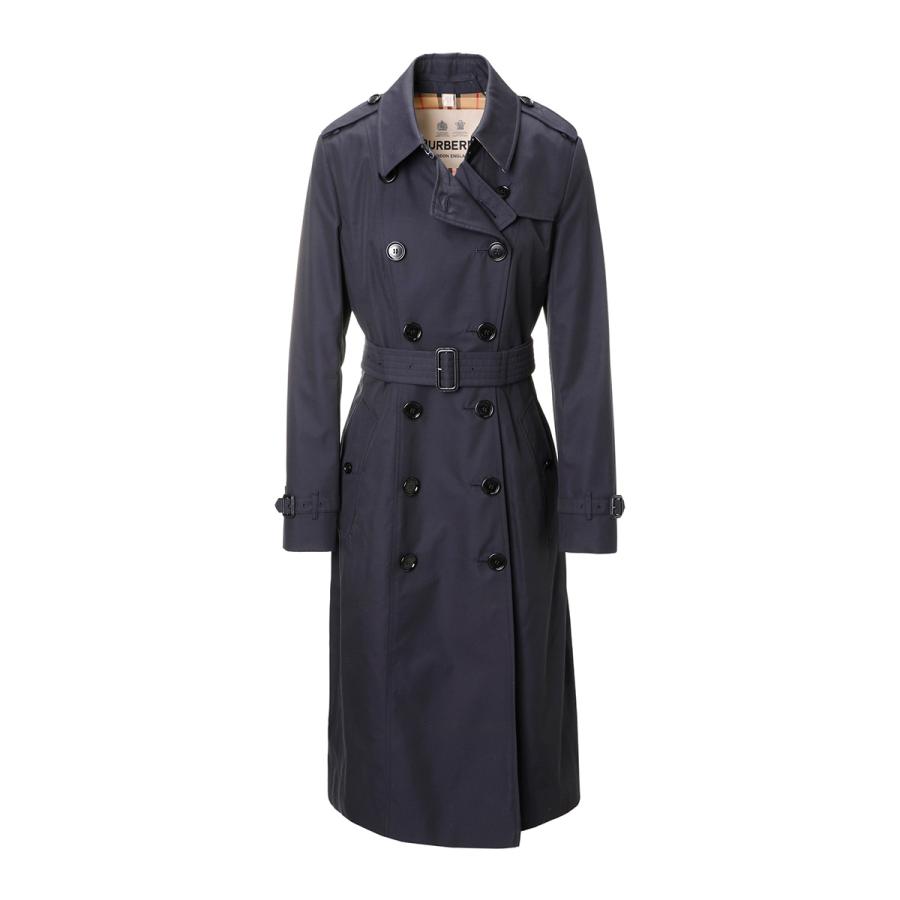 バーバリー BURBERRY トレンチコート THE LONG CHELSEA HERITAGE TRENCH COAT ブルー レディース 8045780-midnight｜mb-y｜02