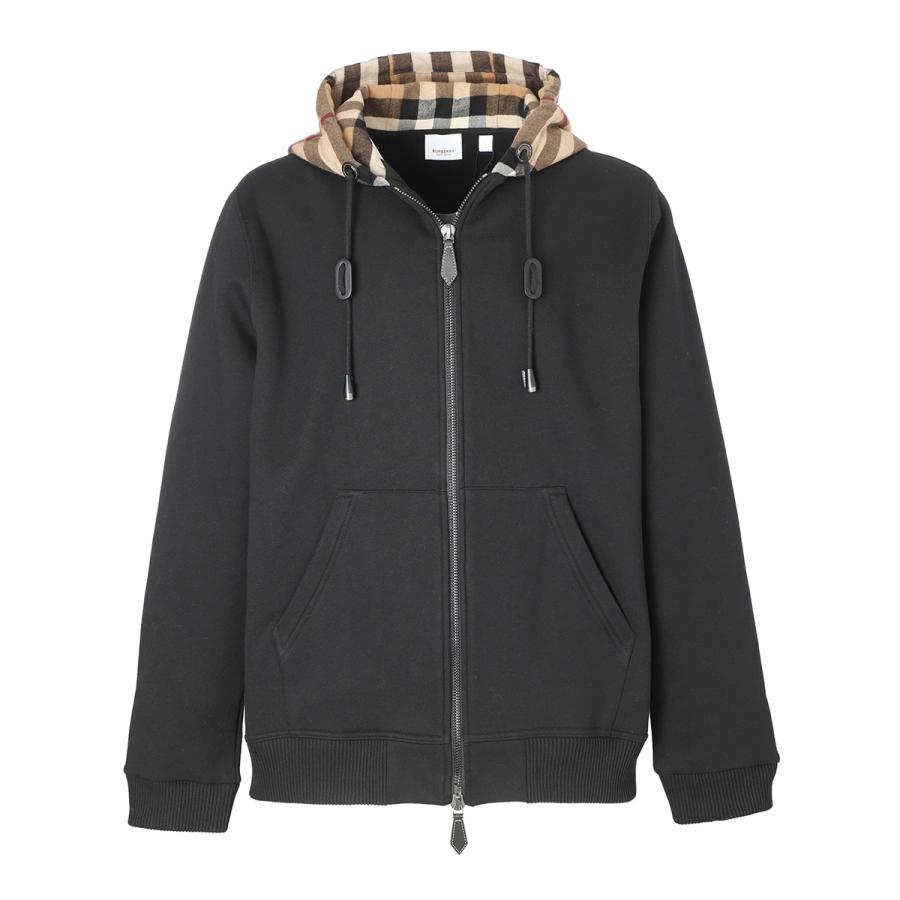 BURBERRY（バーバリー） ジップアップパーカ ブラック メンズ 8048026