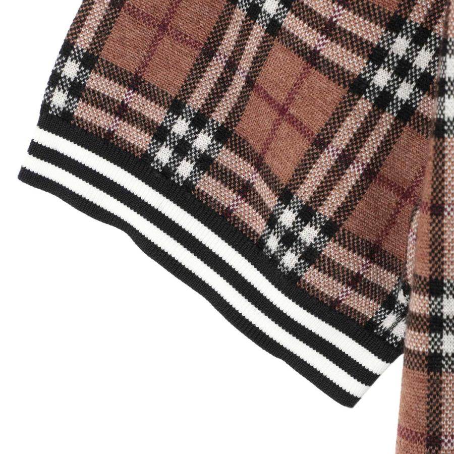BURBERRY（バーバリー） ニットポロシャツ ブラウン メンズ 8048136