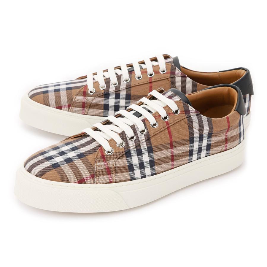 【タグ付き】バーバリー　BURBERRY レザー　スニーカー　茶　23.5㎝ BURBERRY（バーバリー） スニーカー RANGLETON 大きいサイズあり