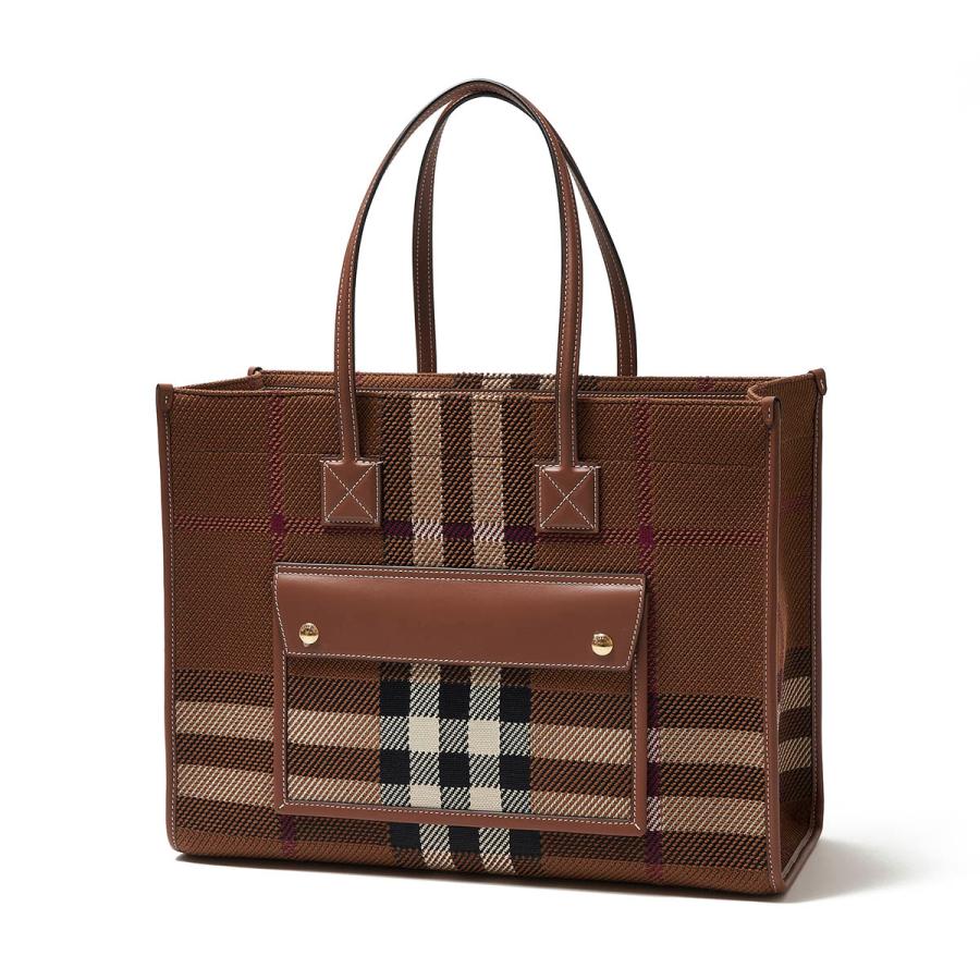 バーバリー ハンドバック トートバック BURBERRYS ブラウン レザー BURBERRY バーバリー トートバッグ レザー ブラウン 茶