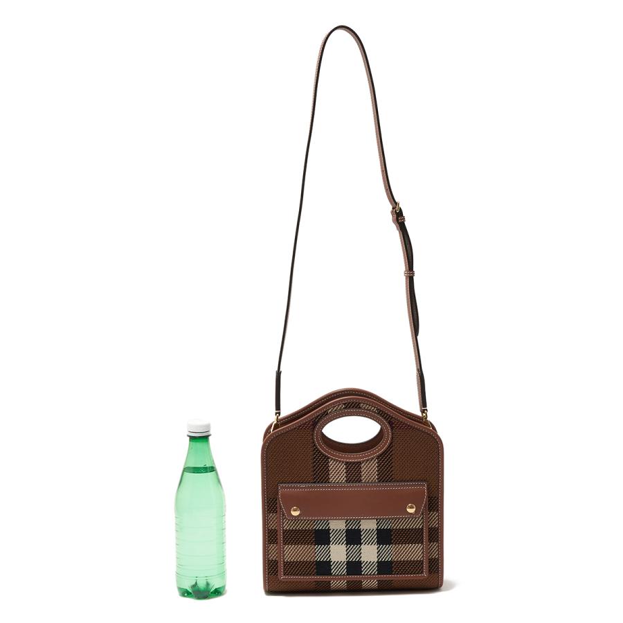 バーバリー BURBERRY トートバッグ 2WAY POCKET BAG ショルダーバッグ ブラウン レディース 8049138-darkbirchbrown-chk｜mb-y｜03