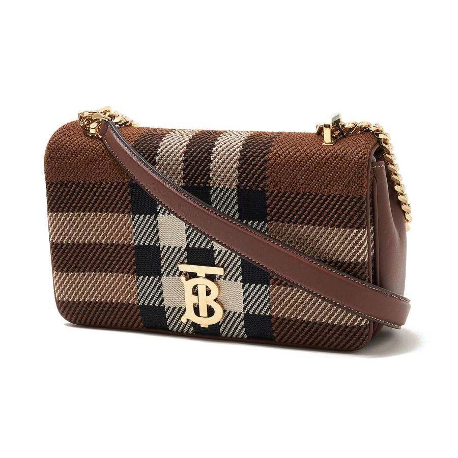 BURBERRY ショルダーバッグ ホワイト/ブラウン BURBERRY（バーバリー） ショルダーバッグ ブラウン レディース