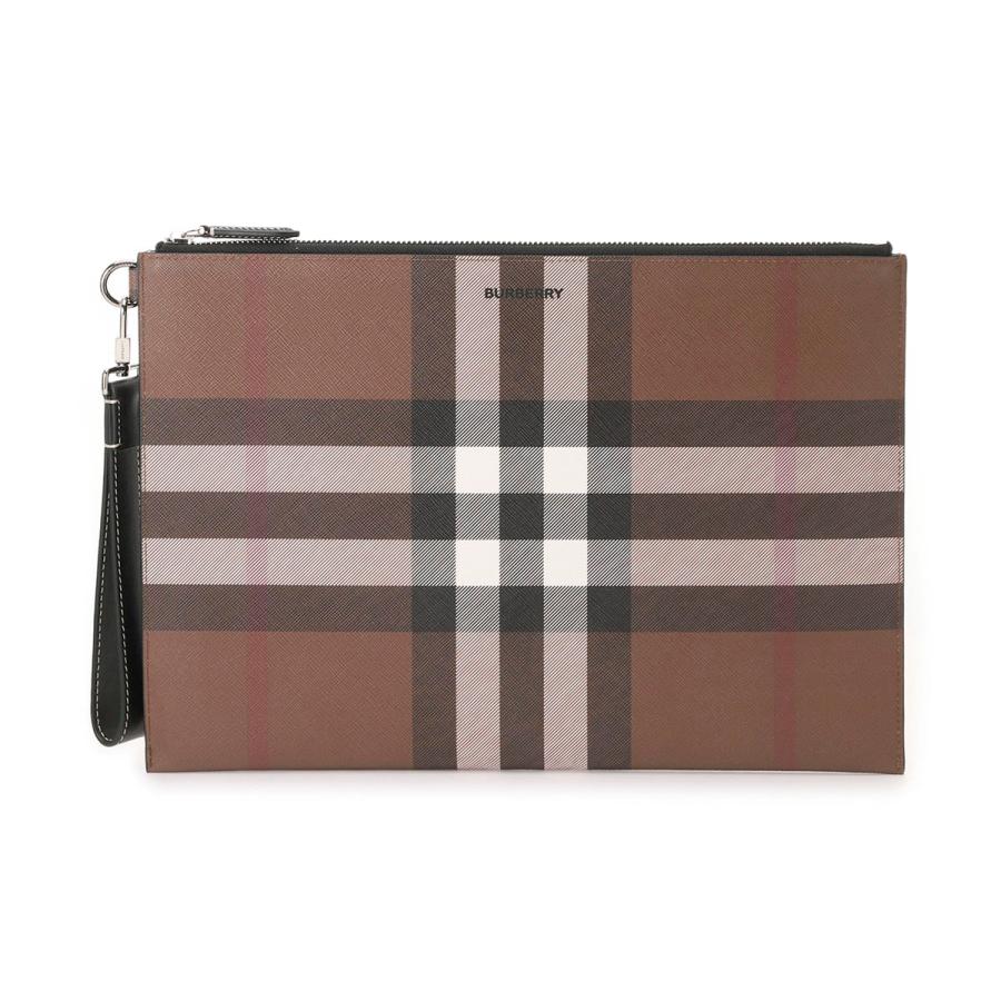 BURBERRYジップポーチ LG EDIN GC9 ブラウン メンズ BURBERRY（バーバリー） ジップポーチ LG EDIN GC9 ブラウン メンズ