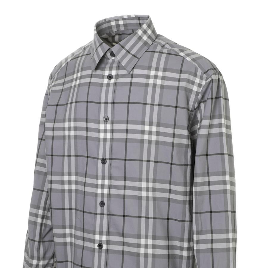BURBERRY（バーバリー） 長袖レギュラーカラーシャツ CAXTON グレー