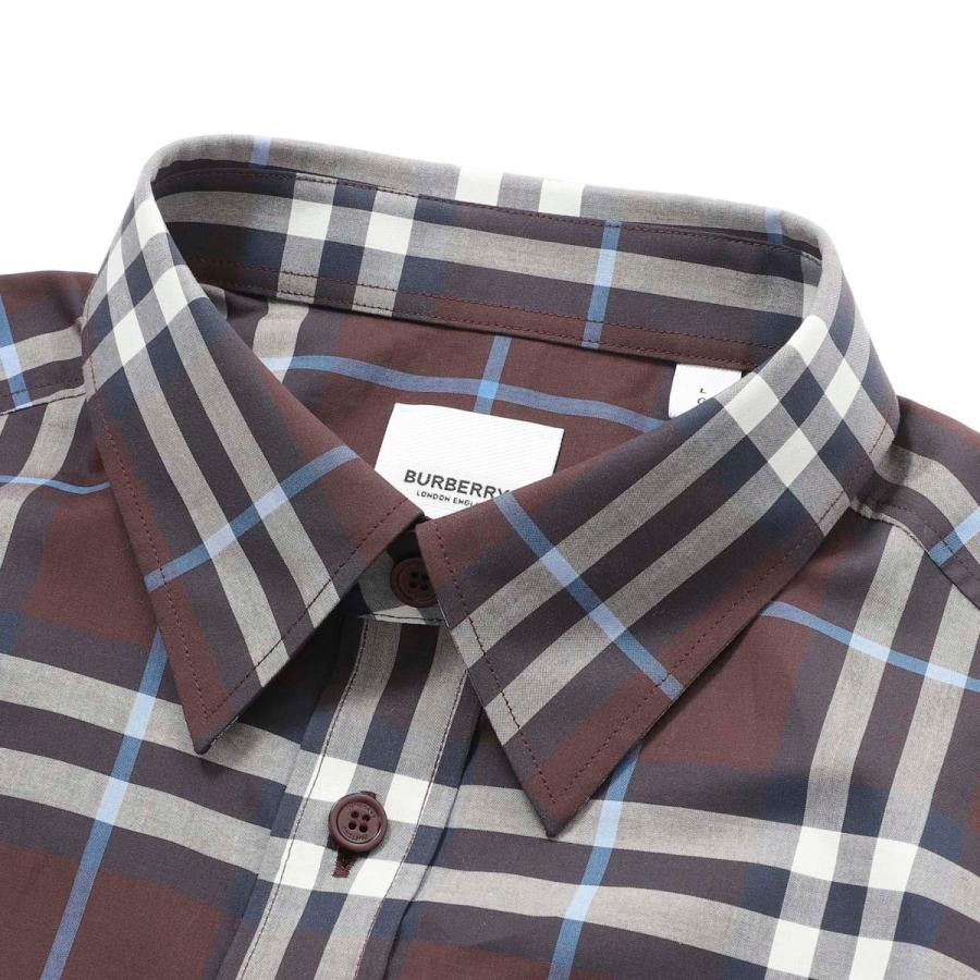 BURBERRY（バーバリー） 長袖レギュラーカラーシャツ CAXTON ブラウン