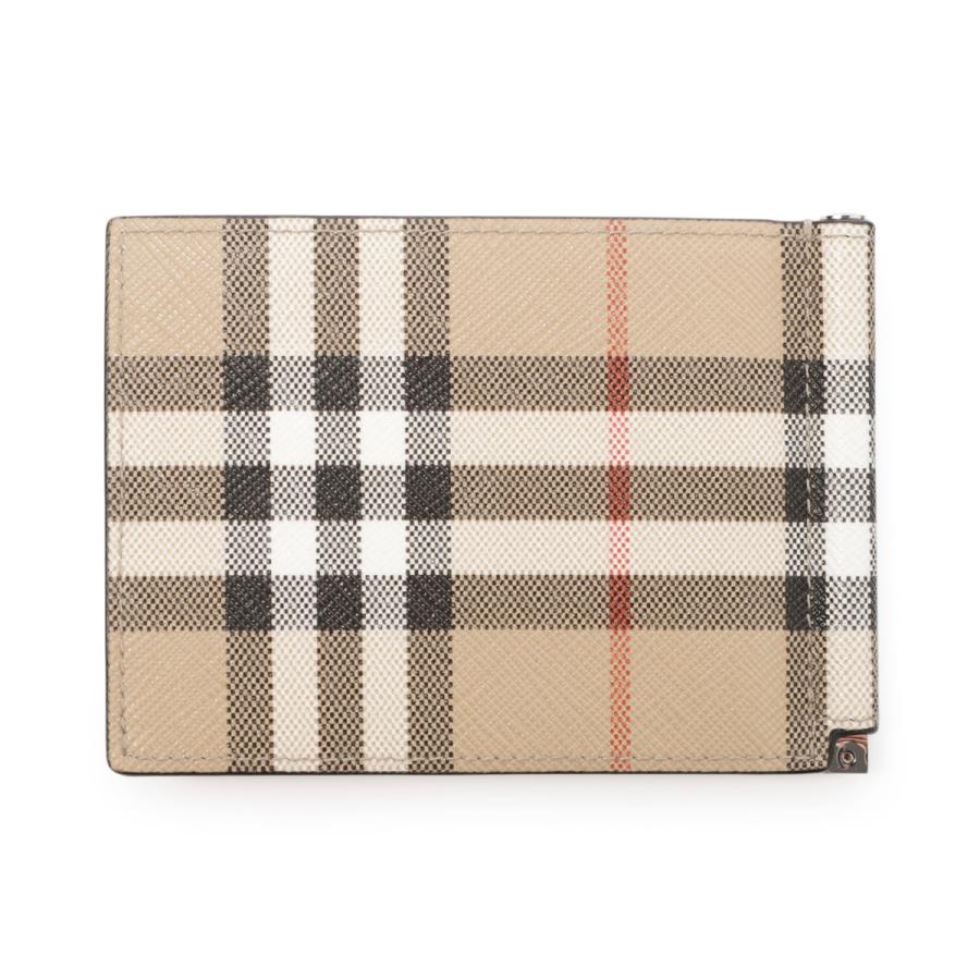 美品BURBERRY レザー マネークリップ ベージュ BURBERRY（バーバリー） マネークリップ MS MONEY CLIP WALLET DFC