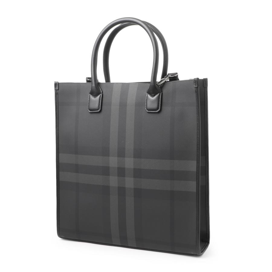 Burberry キャンバス　トートバッグ　グレー BURBERRY（バーバリー） トートバッグ ショルダーバッグ グレー メンズ