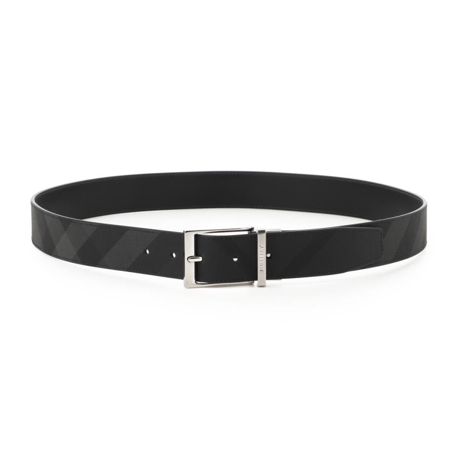 バーバリー BURBERRY リバーシブル ベルト MB LOUIS 35 RVS BRT グレー メンズ 8064959-charcoal-silverの画像