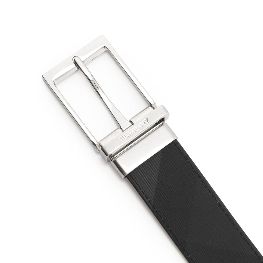バーバリー BURBERRY リバーシブル ベルト MB LOUIS 35 RVS BRT グレー メンズ 8064959-charcoal-silverの画像