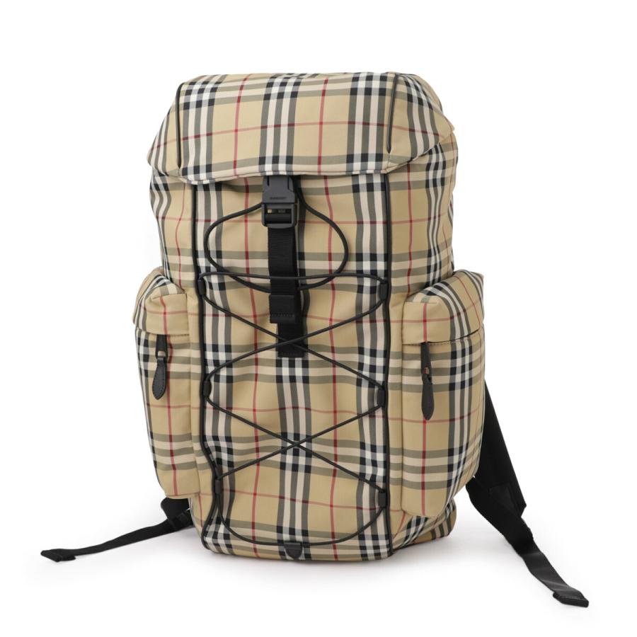 希少 BURBERRY リュックサック バックパック ナイロン レザー ゴールド BURBERRY（バーバリー） バックパック リュックサック ベージュ メンズ