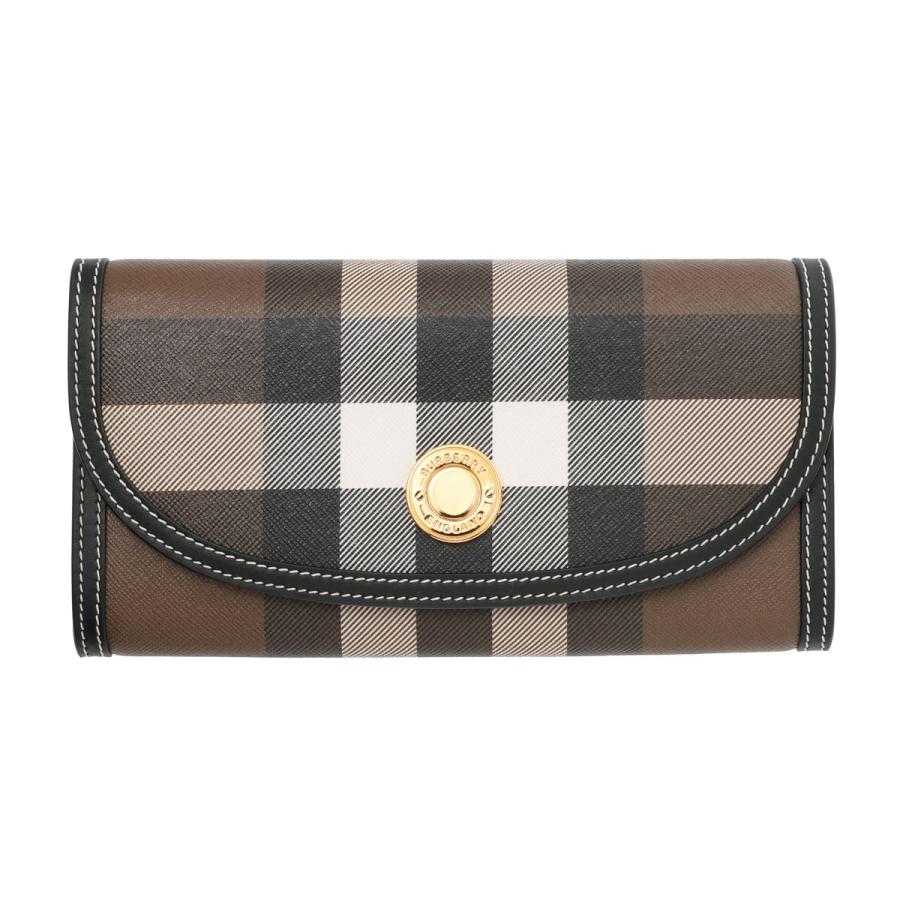 バーバリー BURBERRY 長財布 小銭入れ付き コンチネンタルウォレット ブラウン レディース 8072668-darkbirchbrownの画像