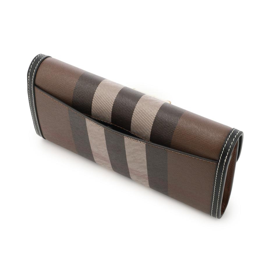 バーバリー BURBERRY 長財布 小銭入れ付き コンチネンタルウォレット ブラウン レディース 8072668-darkbirchbrownの画像