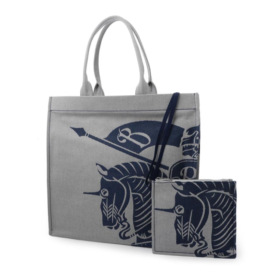 BURBERRY（バーバリー） トートバッグ MEDIUM EKD CANVAS TOTE ブルー