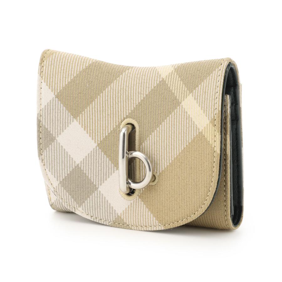 バーバリー BURBERRY 3つ折り財布 小銭入れ付き Rocking Horse ロッキングホース ベージュ レディース 8081783-flaxの画像