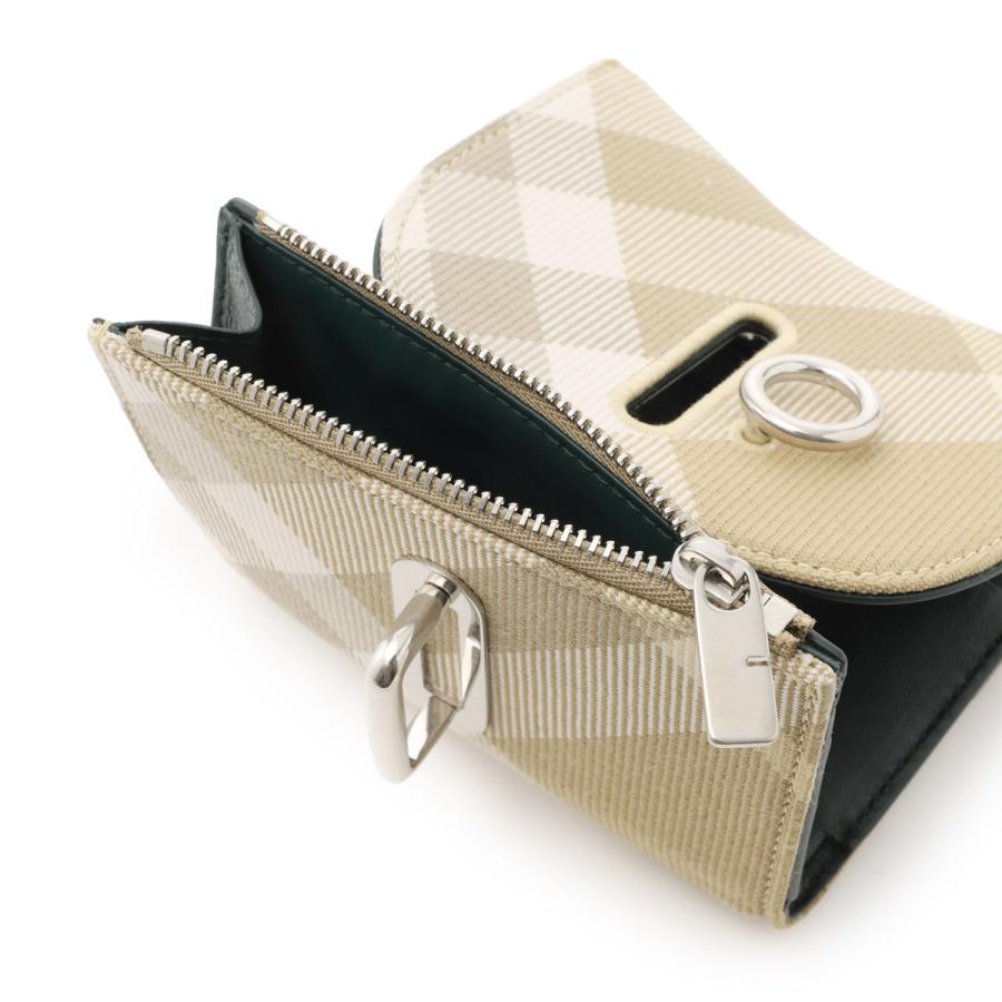 バーバリー BURBERRY 3つ折り財布 小銭入れ付き Rocking Horse ロッキングホース ベージュ レディース 8081783-flaxの画像