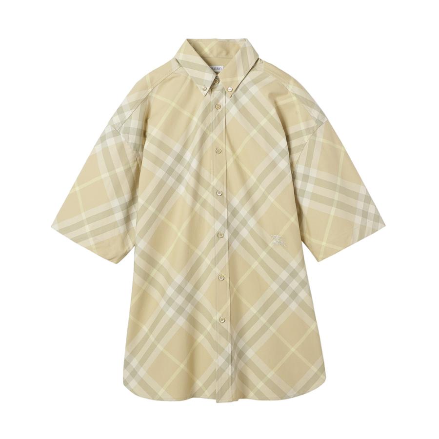bhp Burberry 半袖シャツ 12Y BURBERRY（バーバリー） 半袖シャツ CHECK COTTON SHIRT SHORT SLEEVE