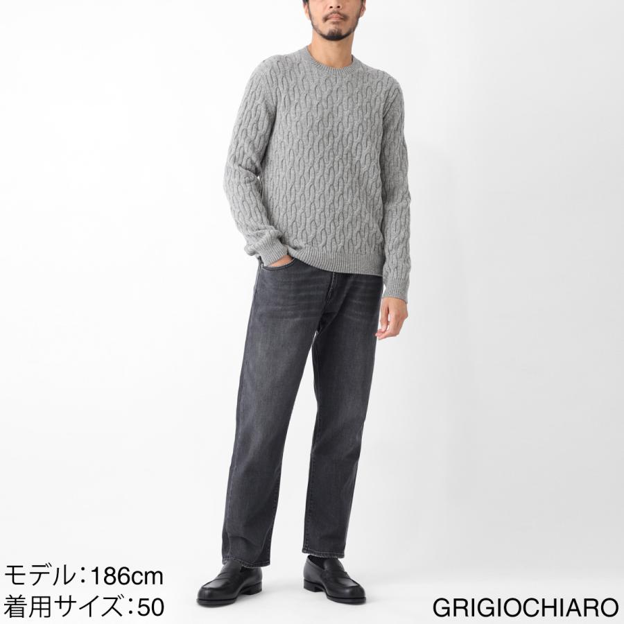 ZANONE（ザノーネ） クルーネックニット GIRO 大きいサイズあり グレー