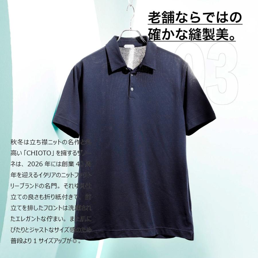 ZANONE（ザノーネ） ポロシャツ ICE COTTON アイスコットン POLO MC