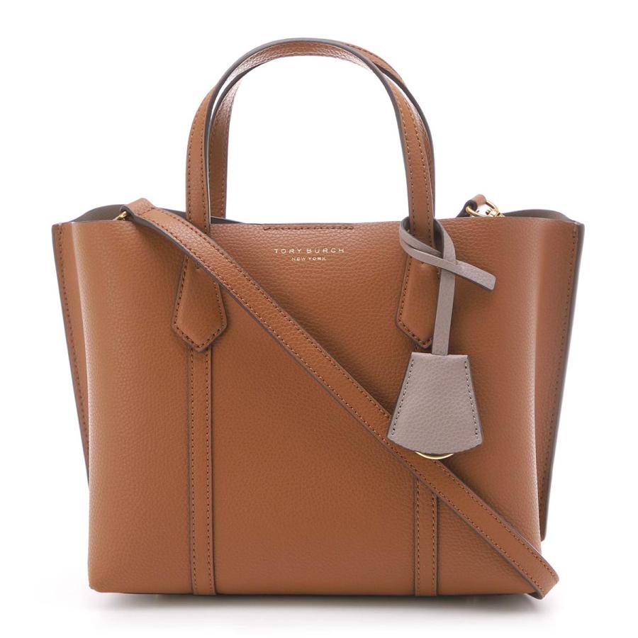 【現行】トリーバーチ トートバッグ ペリー スモール 2way レザー ブラウン TORY BURCH（トリーバーチ） トートバッグ 2WAY PERRY SMALL TRIPLE