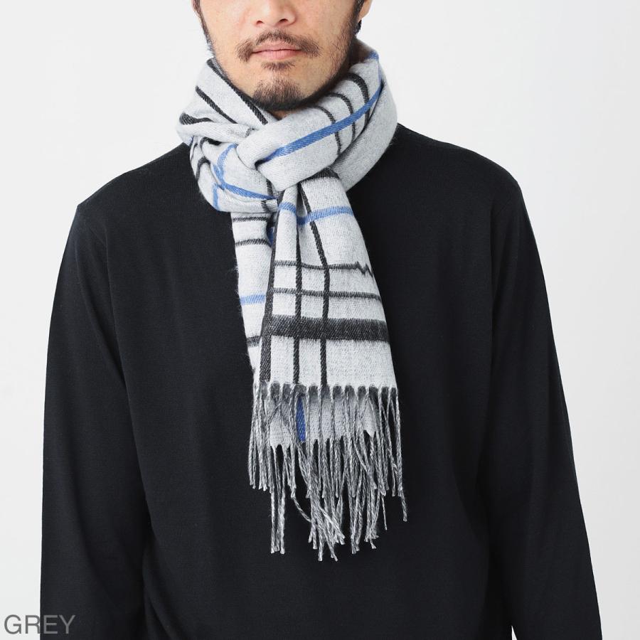 ピアチェンツァ カシミア PIACENZA CASHMERE マフラー ストール メンズ 83907-12-1-grey｜mb-y｜02