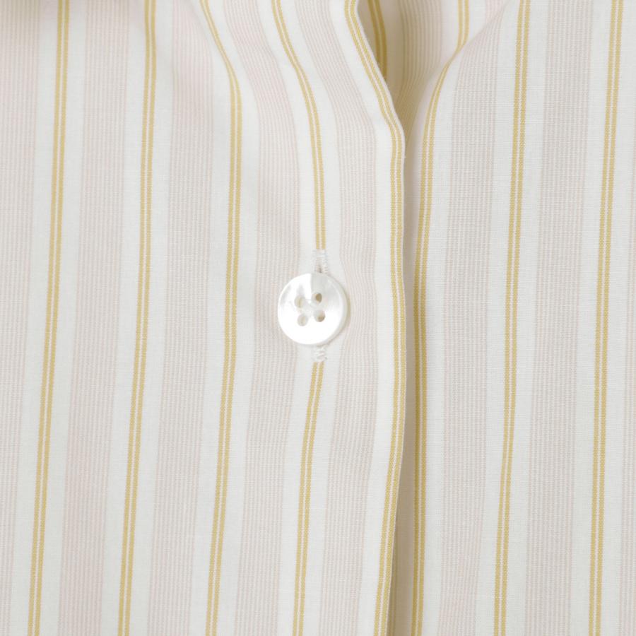 ザ ロウ THE ROW 長袖レギュラーカラーシャツ CASTER SHIRT オーバーサイズ シャツ ベージュ レディース 8629-w3584-boaの画像