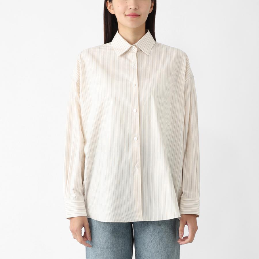 ザ ロウ THE ROW 長袖レギュラーカラーシャツ CASTER SHIRT オーバーサイズ シャツ ベージュ レディース 8629-w3584-boaの画像