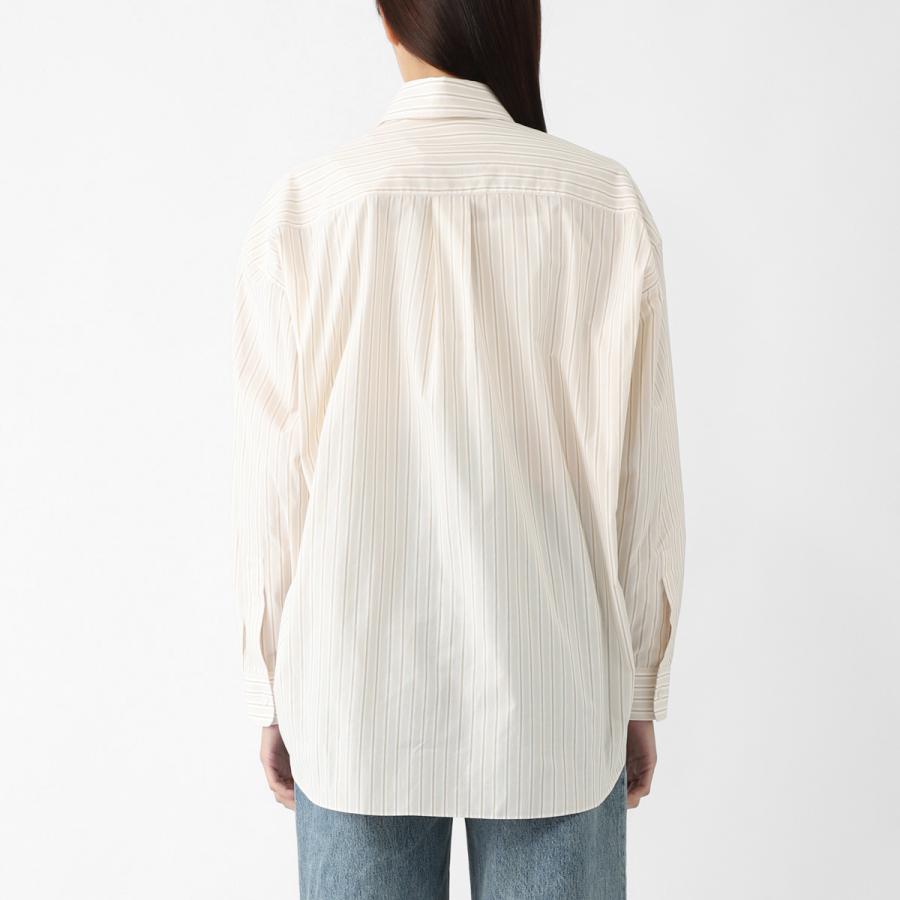ザ ロウ THE ROW 長袖レギュラーカラーシャツ CASTER SHIRT オーバーサイズ シャツ ベージュ レディース 8629-w3584-boaの画像