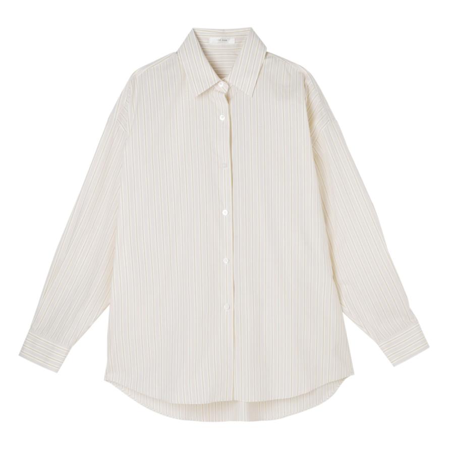 ザ ロウ THE ROW 長袖レギュラーカラーシャツ CASTER SHIRT オーバーサイズ シャツ ベージュ レディース 8629-w3584-boaの画像
