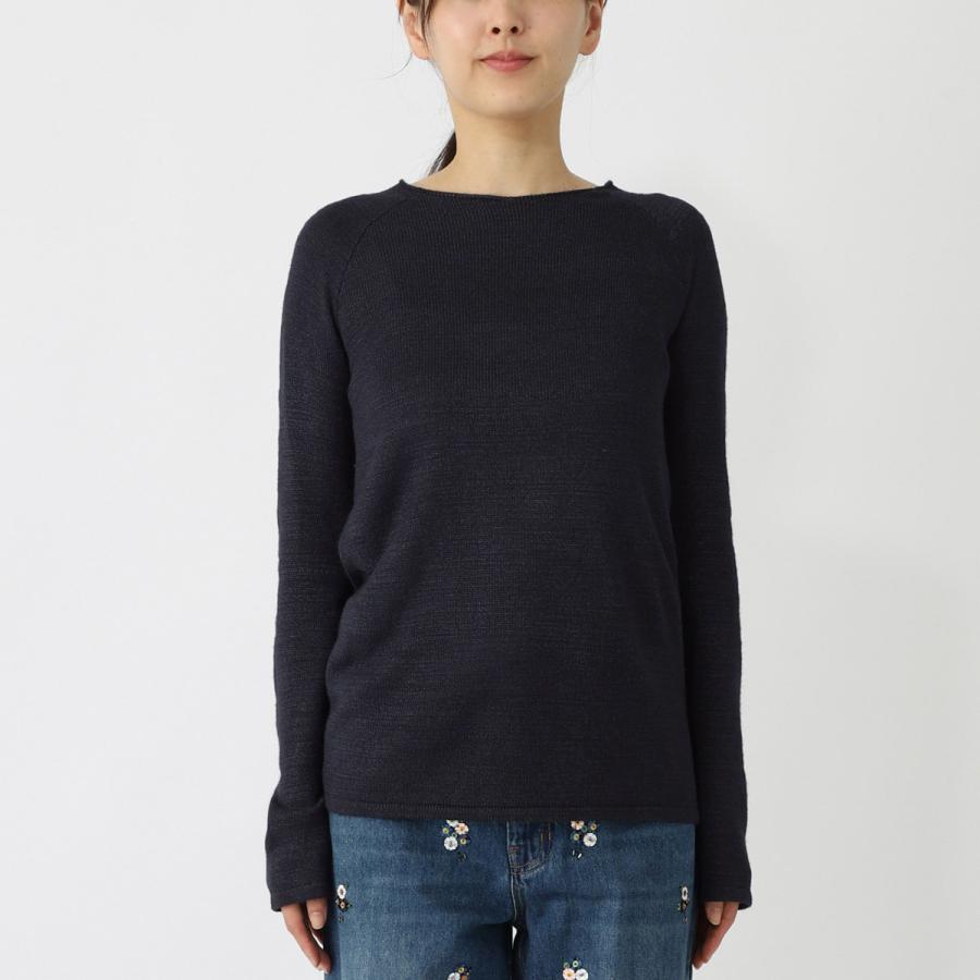 THE ROW / ザロウ | サイドレースアップ クルーネックニット | XS | ネイビー | レディース THE ROW（ザ ロウ） ザ ロウ クルーネックニット JIPIN TOP レディース