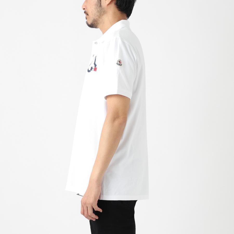 MONCLER ポロシャツ 8a00009-8390t MONCLER モンクレール ポロシャツ ホワイト メンズ 8a00009