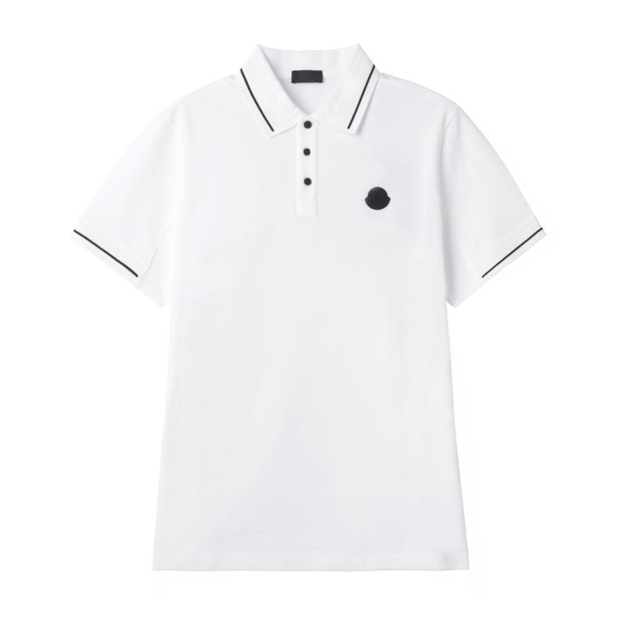 新品未使用 MONCLER モンクレール ロゴワッペン ポロシャツ ホワイト 白 MONCLER（モンクレール） ポロシャツ 8A00002 89A16 メンズ 半袖