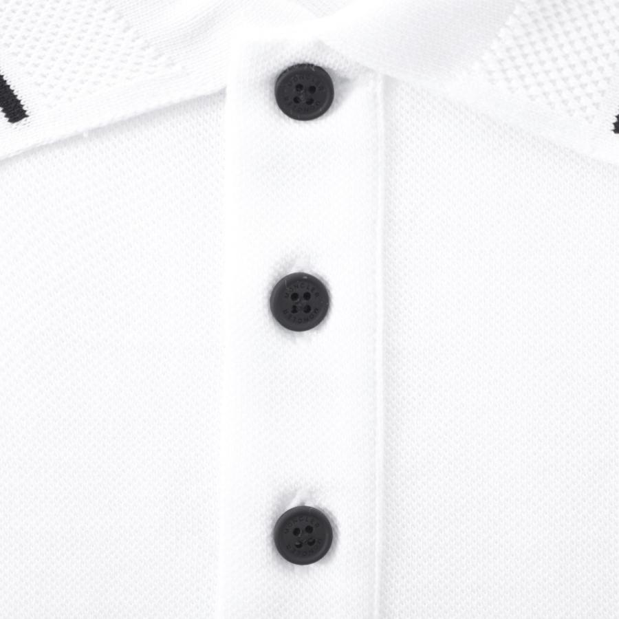 MONCLER ホワイト ポロシャツ スリムフィット MONCLER（モンクレール） ポロシャツ ホワイト メンズ 8a00013-89a16
