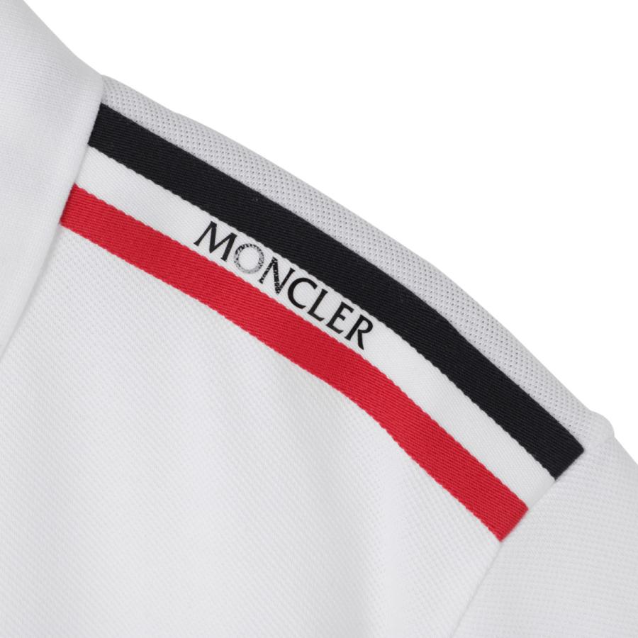 MONCLER ホワイト ポロシャツ　モンクレールジャパン MONCLER モンクレール ポロシャツ ホワイト メンズ 8a00020