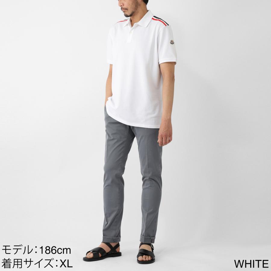 (モンクレール) MONCLER ポロシャツ 8A00020 89A16 MONCLER モンクレール ポロシャツ ホワイト メンズ 8a00020