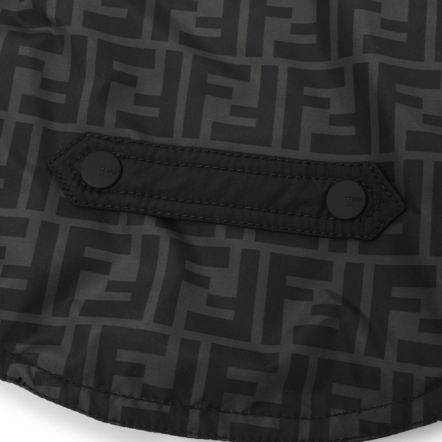 フェンディ FENDI 犬用コート ドッグレインコート グレー 8ac015-aaft2