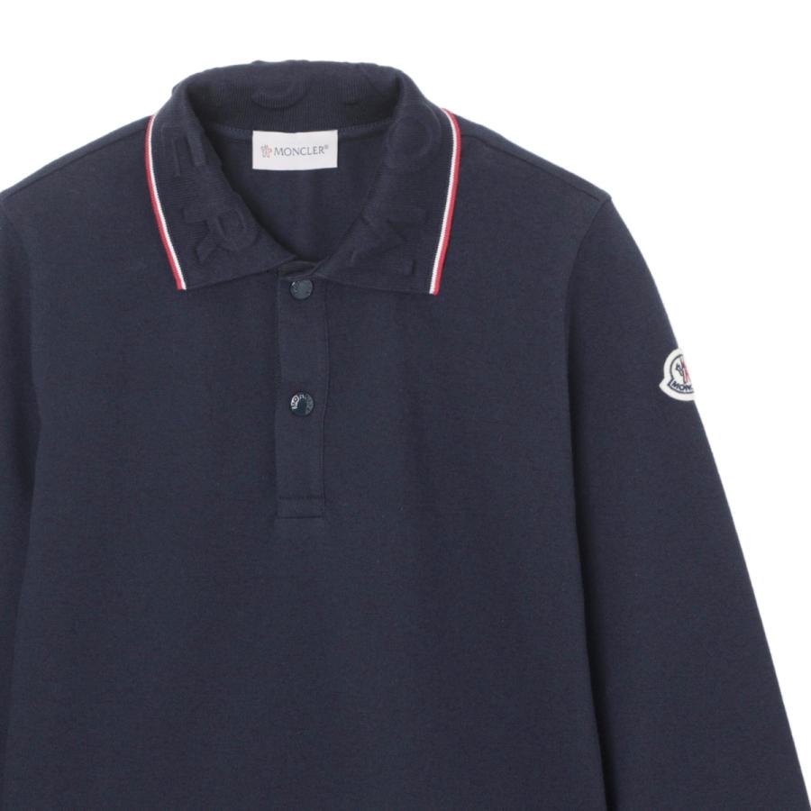 モンクレール MONCLER 長袖ポロシャツ ブルー 8b00001-8496w-778