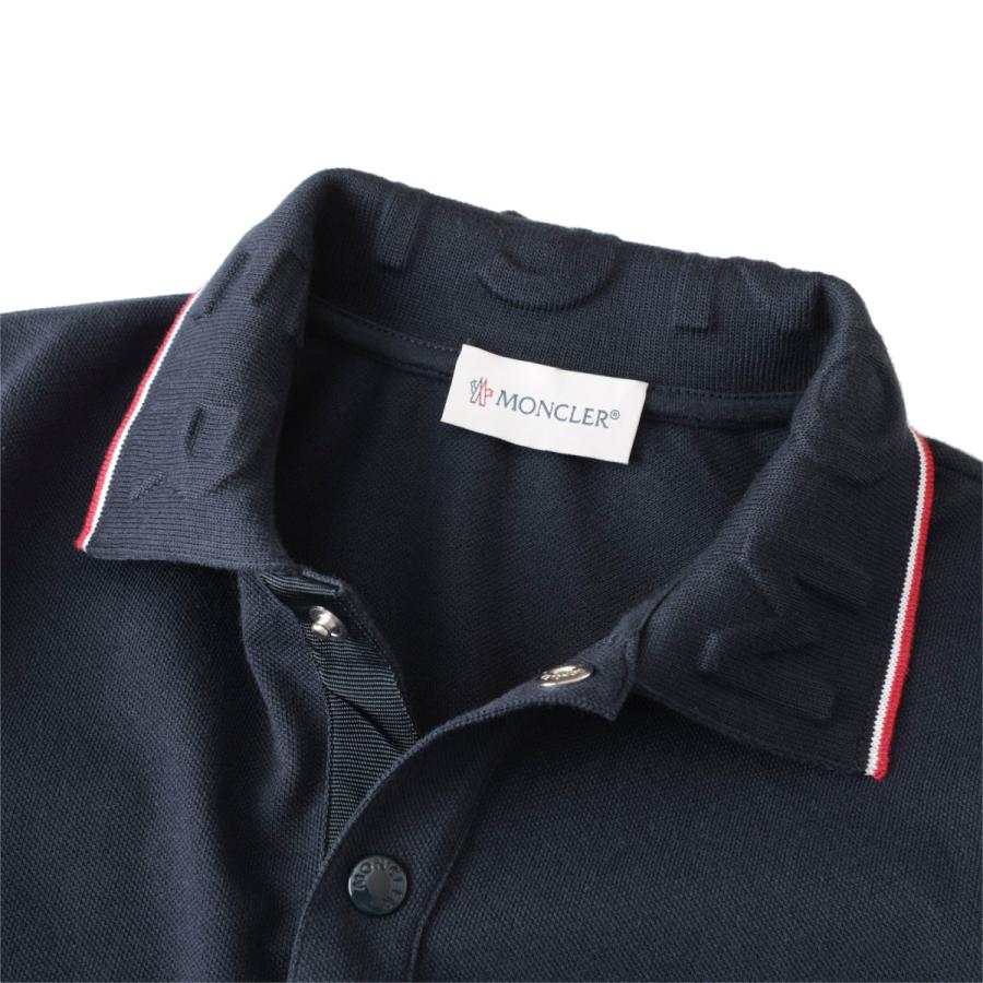 モンクレール MONCLER 長袖ポロシャツ ブルー 8b00001-8496w-778