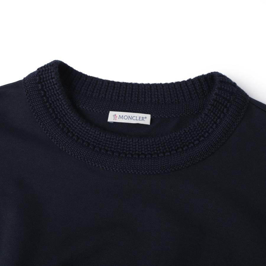 新品　モンクレール　トップス　2A MONCLER モンクレール クルーネックTシャツ ブルー レディース