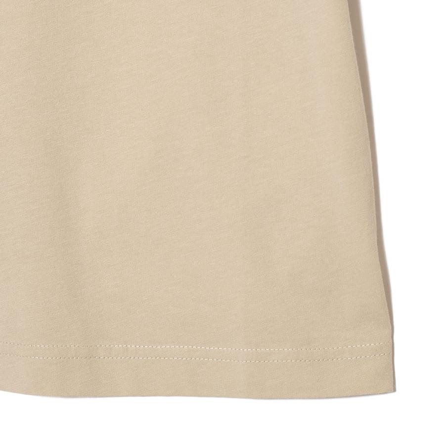 モンクレール Tシャツ MONCLER クルーネック 半袖 メンズ  ベージュ ロゴ プリント 8c00007-89ayw-216の画像