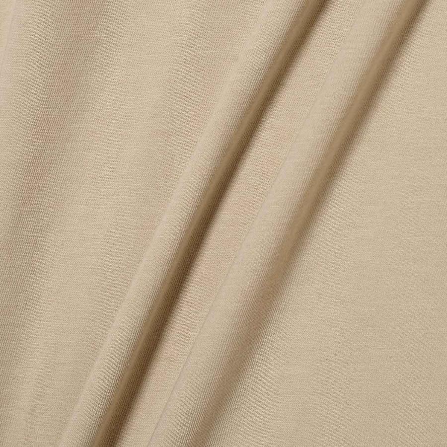 モンクレール Tシャツ MONCLER クルーネック 半袖 メンズ  ベージュ ロゴ プリント 8c00007-89ayw-216の画像