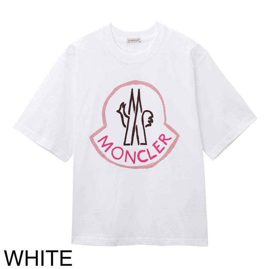 再入荷 MONCLER モンクレール ビッグ ロゴ Tシャツ/ホワイト/8C00009