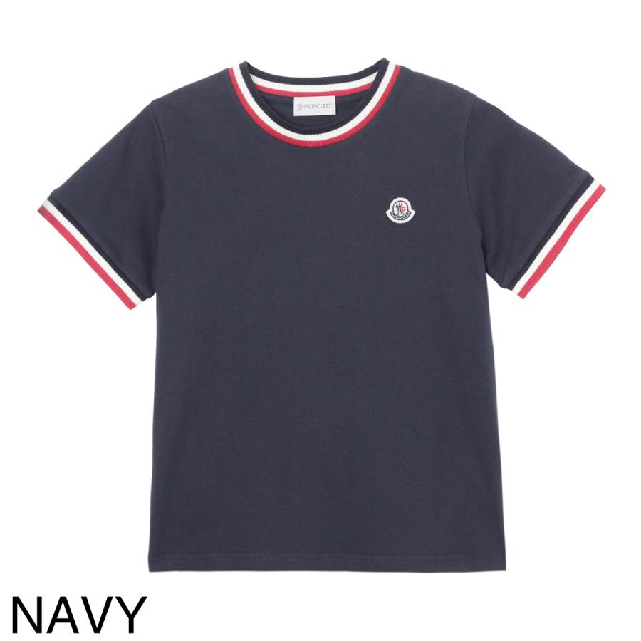Lサイズ MONCLER トリコロール クルーネック TシャツNAVY 778