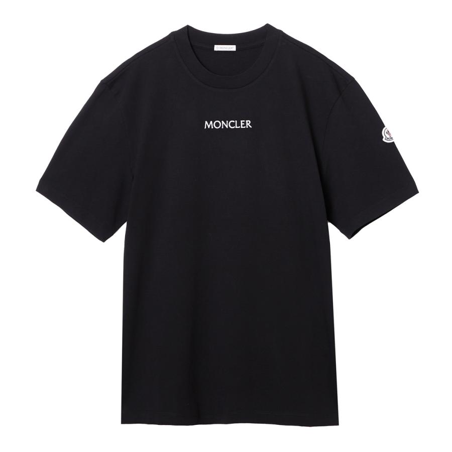 モンクレール MONCLER クルーネック半袖Tシャツ ブラック メンズ モンクレール MONCLER クルーネック半袖Tシャツ ブラック メンズ