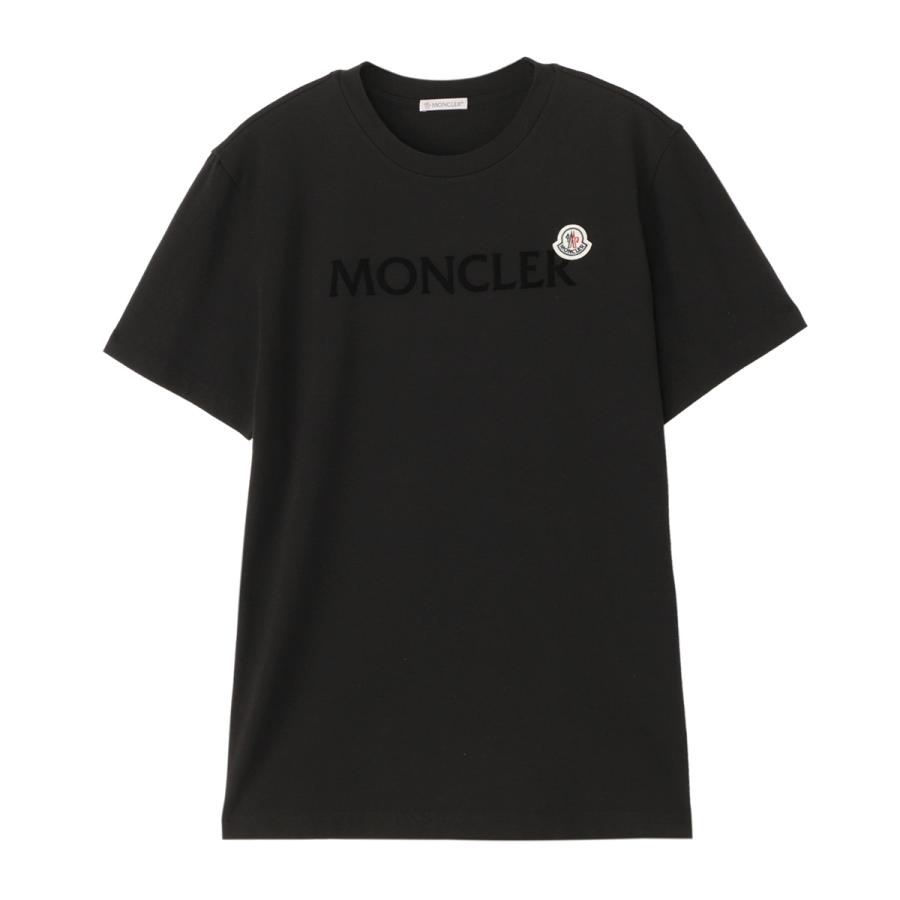 Moncler モンクレール　シンプルなTシャツ　ブラック　M ブラック Tシャツ : Tシャツ＆ポロシャツ 向けの メンズ