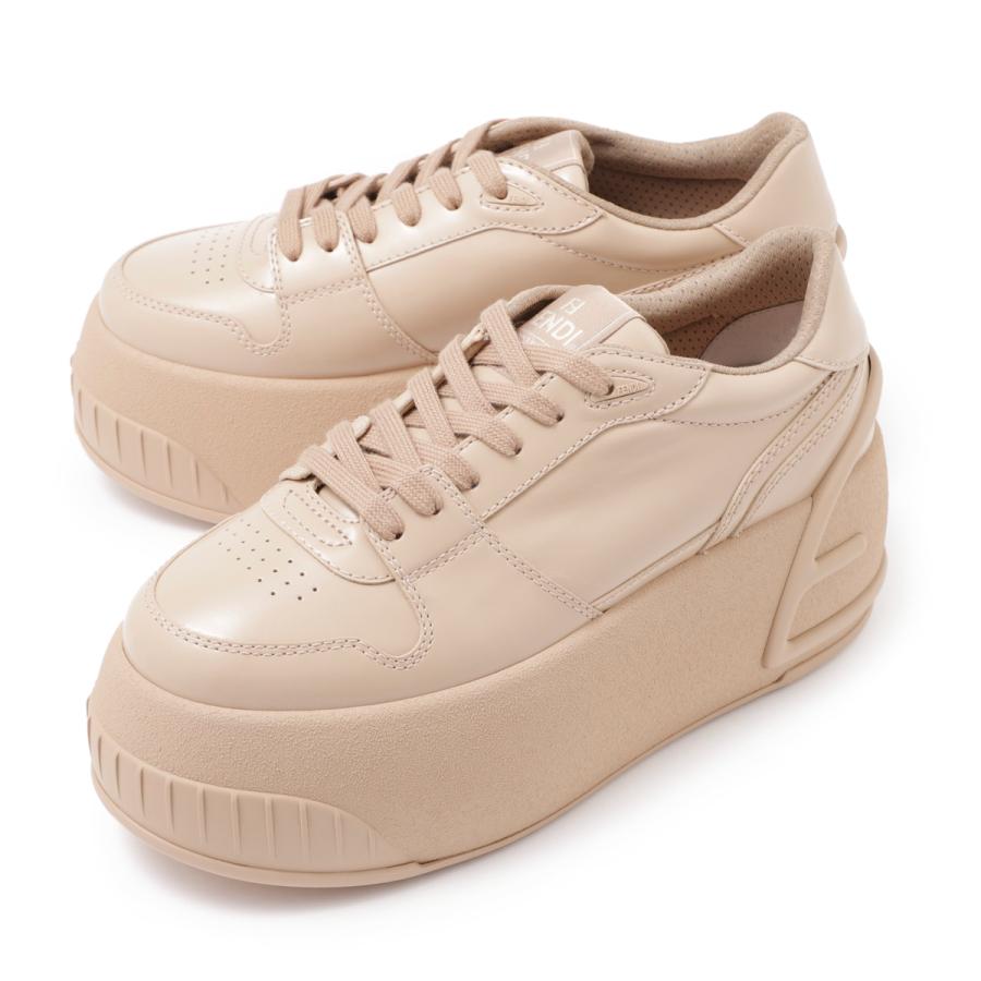 FENDI プラットフォーム 厚底 スニーカー 未使用 39 ベージュ