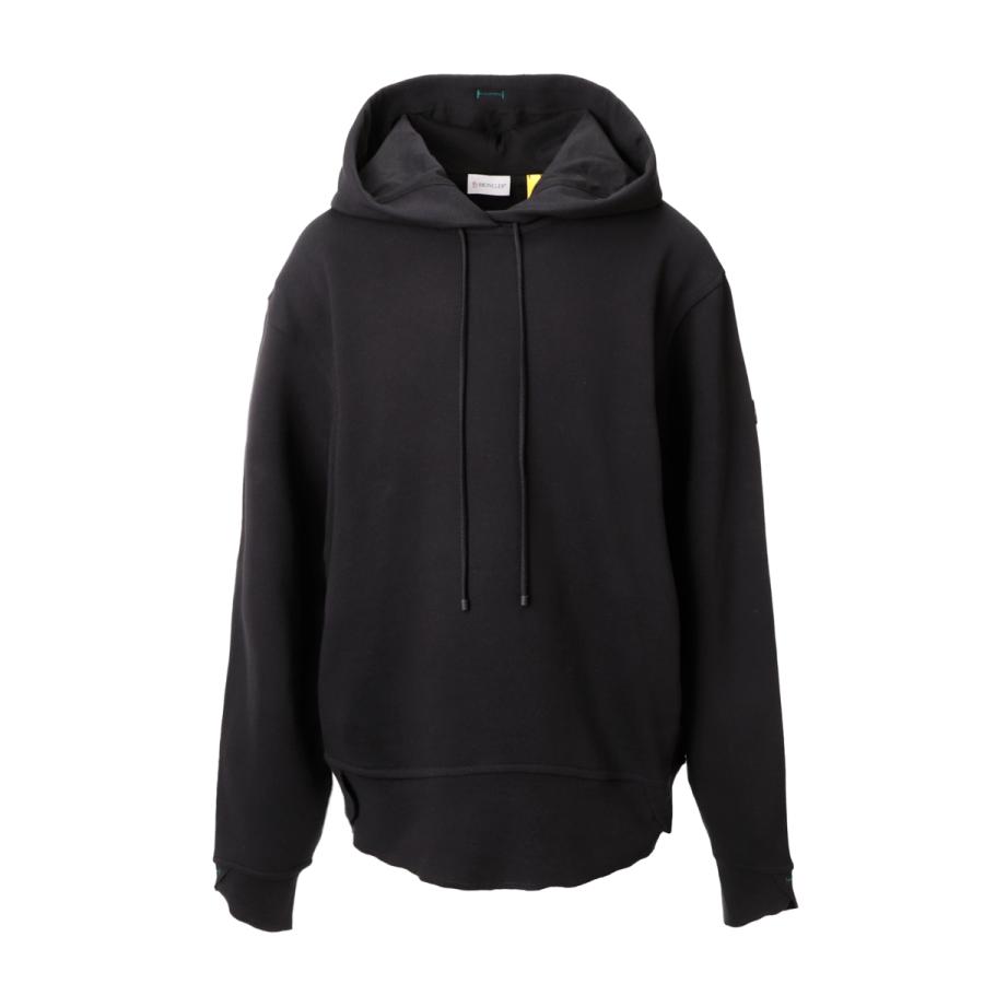 MONCLER ダークグレー 分厚けれ 七分袖 フーディー