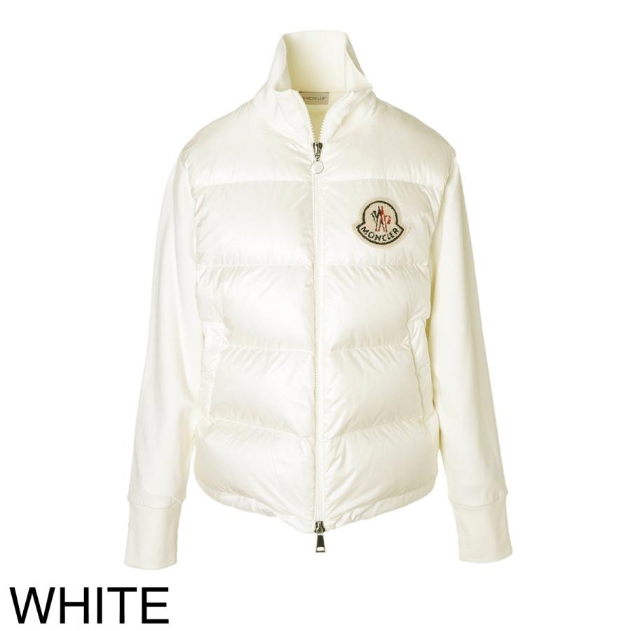 モンクレール 人気 ダウン 切り替え スウェット パーカー S-Mサイズ 白色 モンクレール MONCLER ダウン切り替え スウェット レディース 8g00014